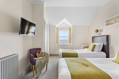 Twin Room at The Grand Atlantic Hotel in Weston-super-Mare