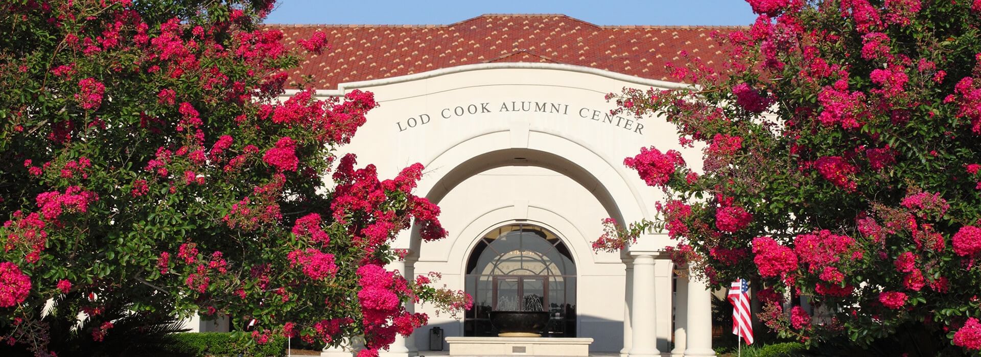 Cook Hotel Exterior with blooming flowers