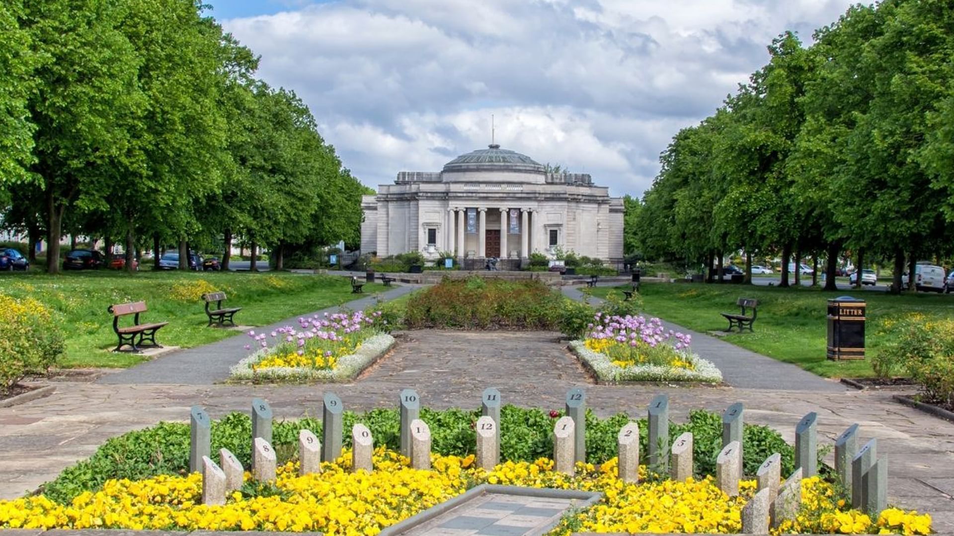 Distant view of Lady Lever Art Gallery near the Hotel Wirral