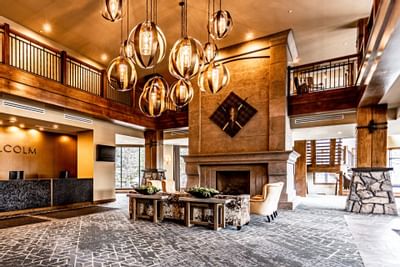 Interior of the lobby at The Malcolm Hotel