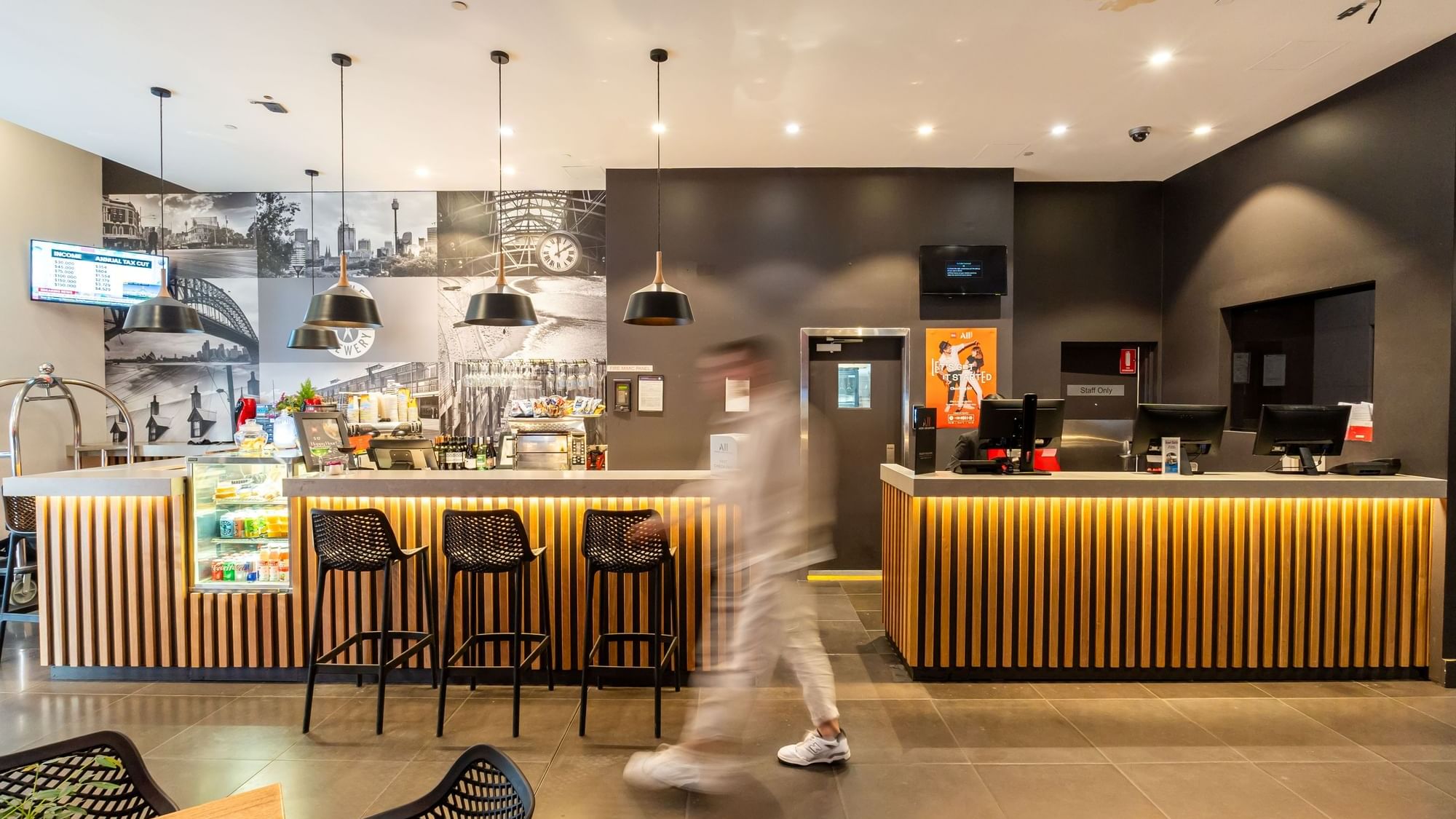 ibis reception with grab and go food items