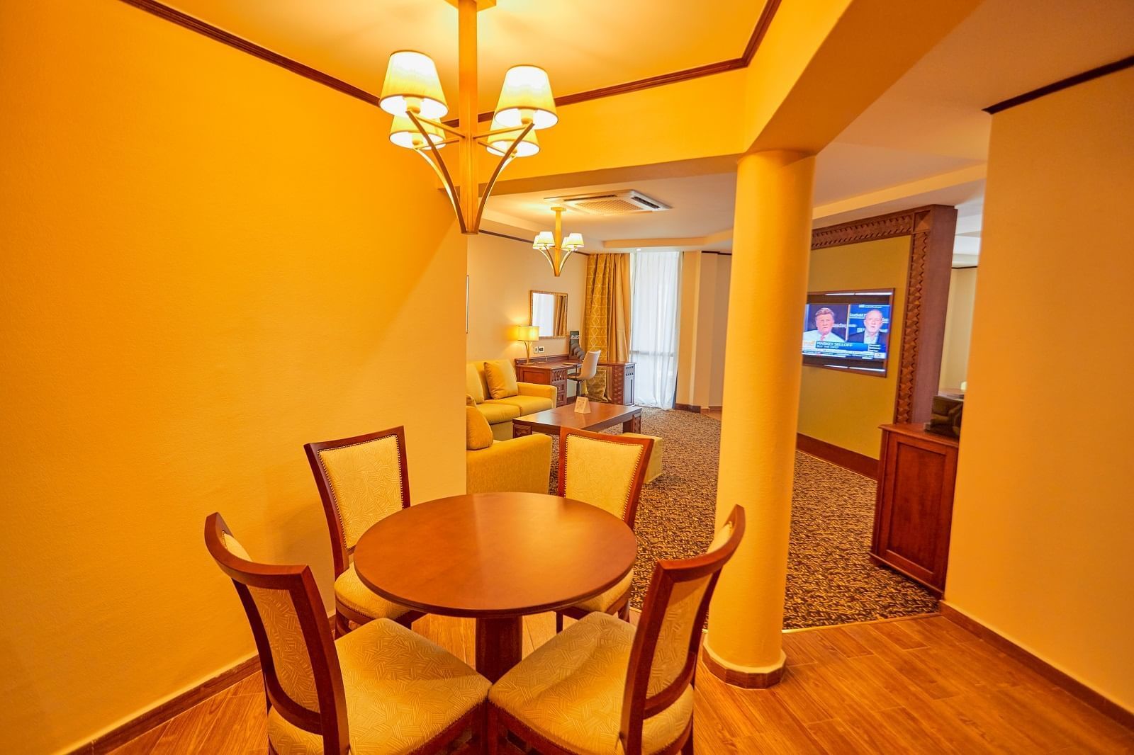 Dining table in the Executive Suite at Goma Serena Hotel