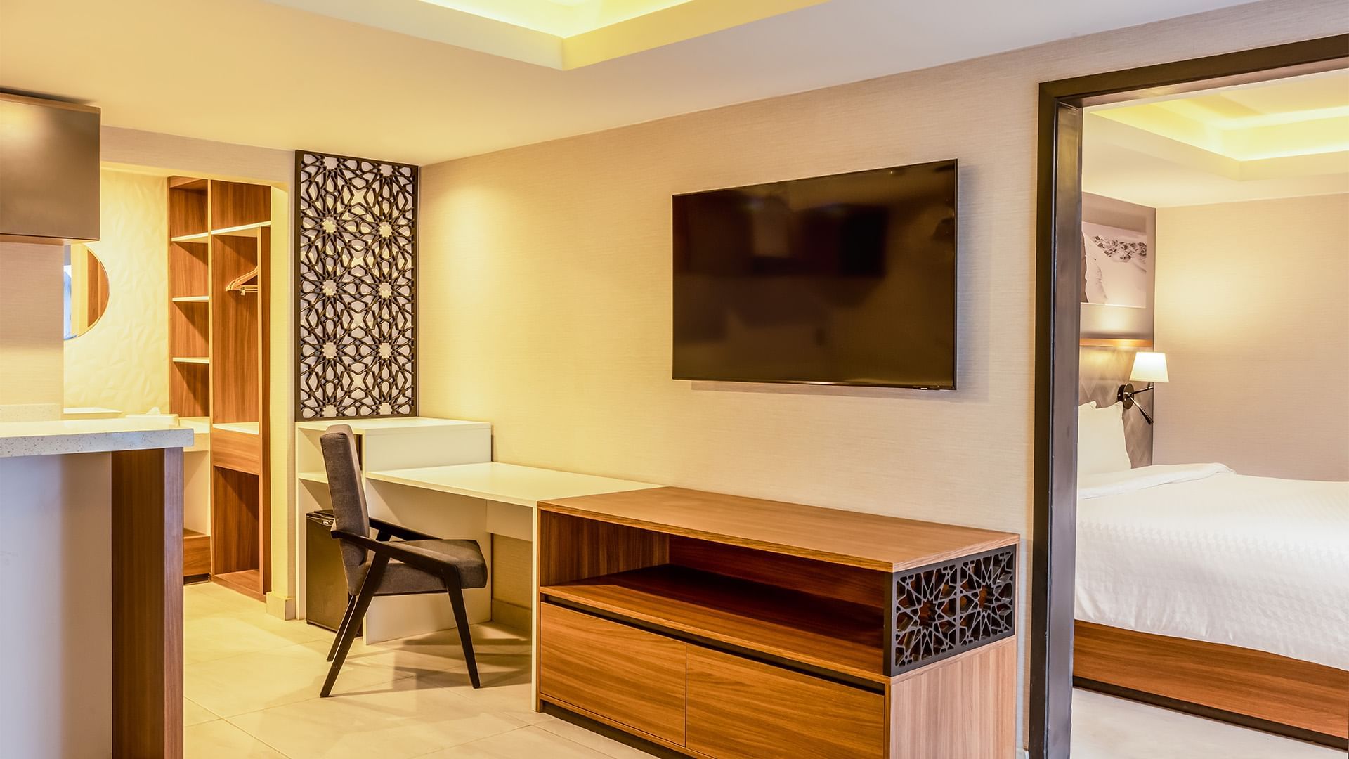 Interior of a room with a furniture at Gamma Ciudad Juarez