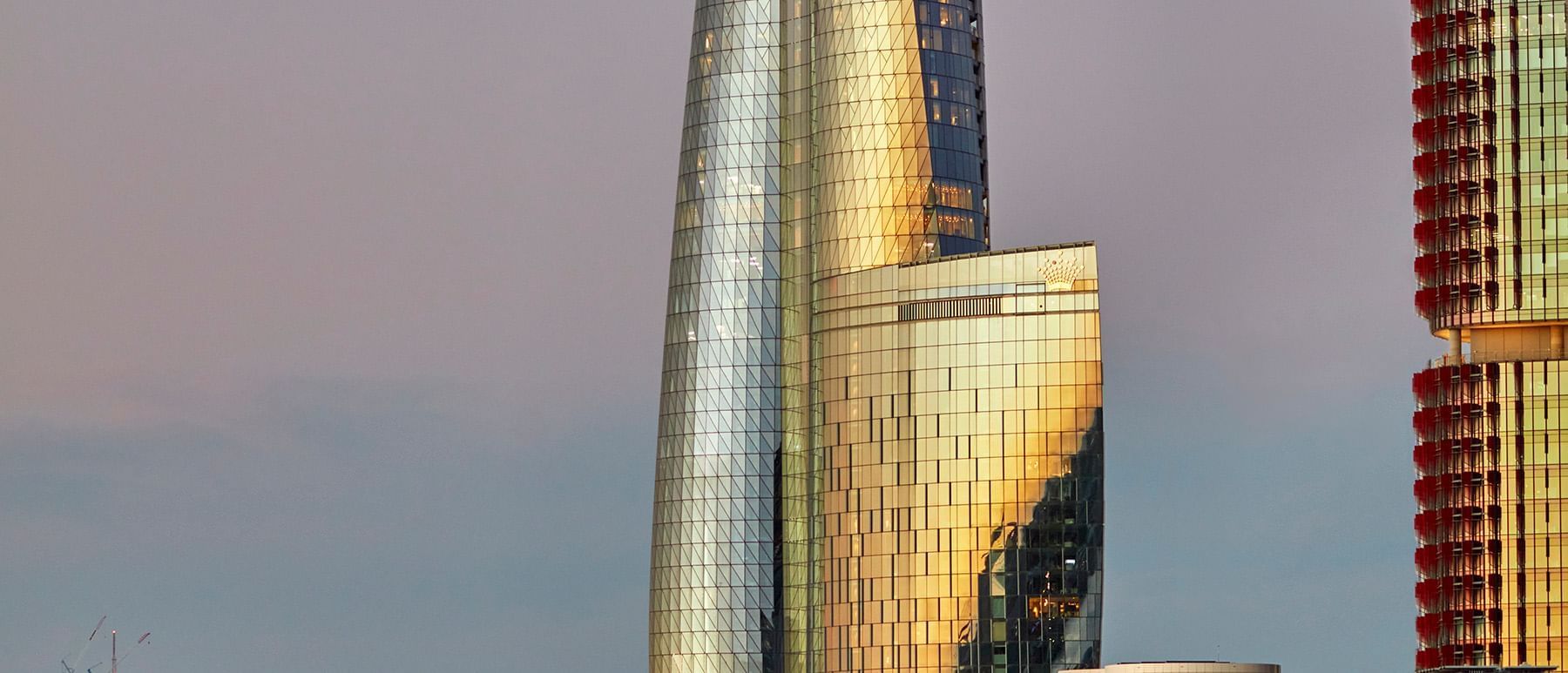 A closeup of a High Rise Building near Crown Hotel Sydney