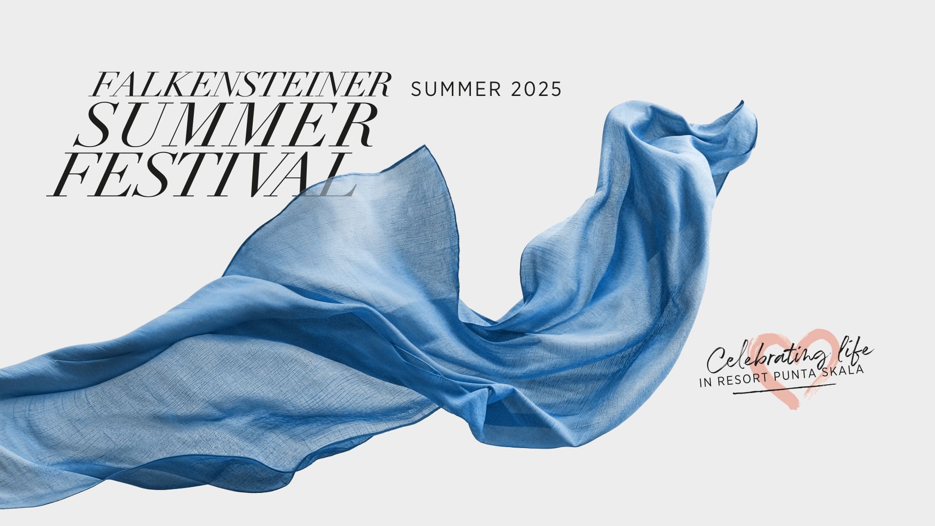 Blue fabric with 