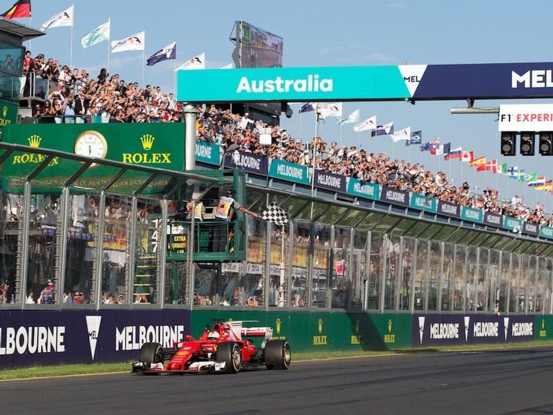 F1 race in albert circuit near Pullman Melbourne on the park