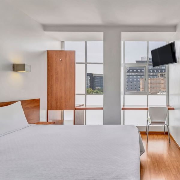 Double bed in Superior Room at One Hotels