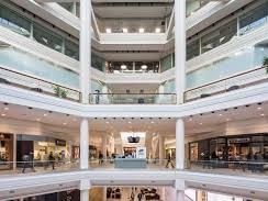 Interior of Copley Place shopping mall near The Eliot Hotel