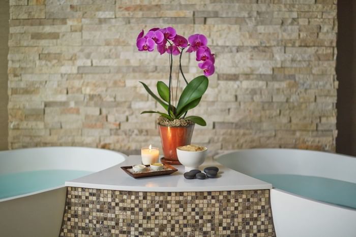 two bath tubs