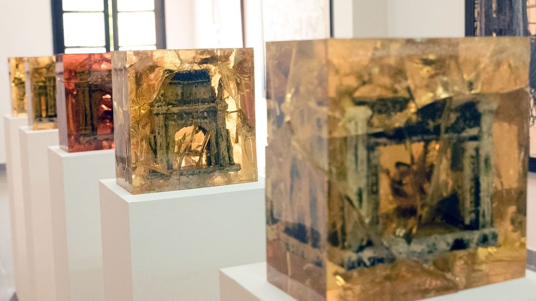 Close-up of work exhibited in Vietnam Fine Arts Museum near Sunway Hotel Hanoi