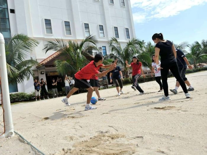 Beach Soccer Activities at Grand Lexis Port Dickson