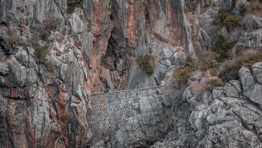 Felsiger Blick von der Straße zum Torrent de Pareis