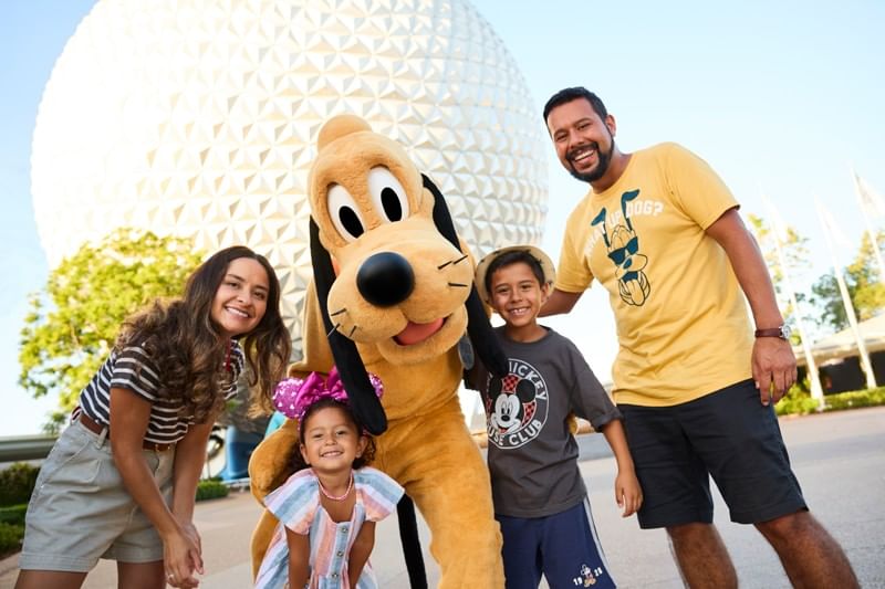 Family at Walt Disney World's EPCOT Orlando