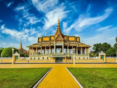 The Royal Palace entrance view near Sunway Hotel Phnom Penh