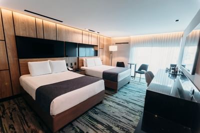 Double beds in Superior Room Double at Araiza Mexicali