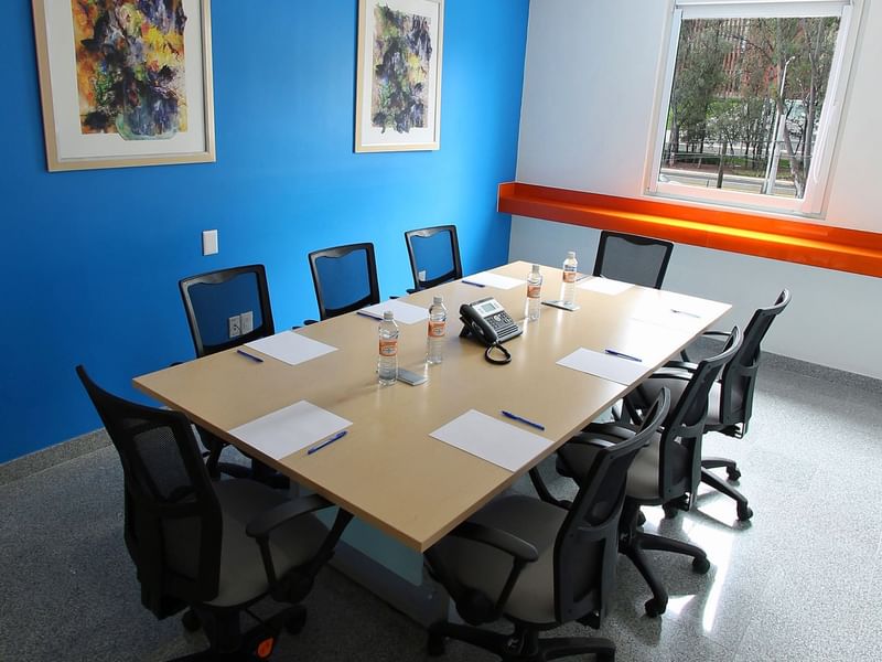 A conference table in a Meeting Room at One Hotels