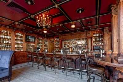 Interior view of a bar area at Horton Grand Hotel