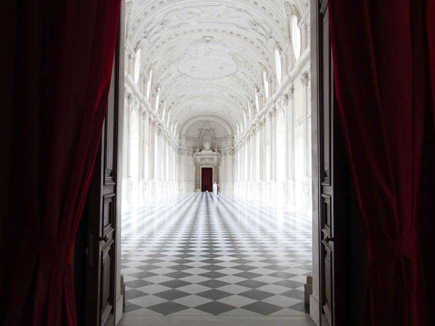 Reggia di Venaria Reale Italy - corridor perspective luxury ma