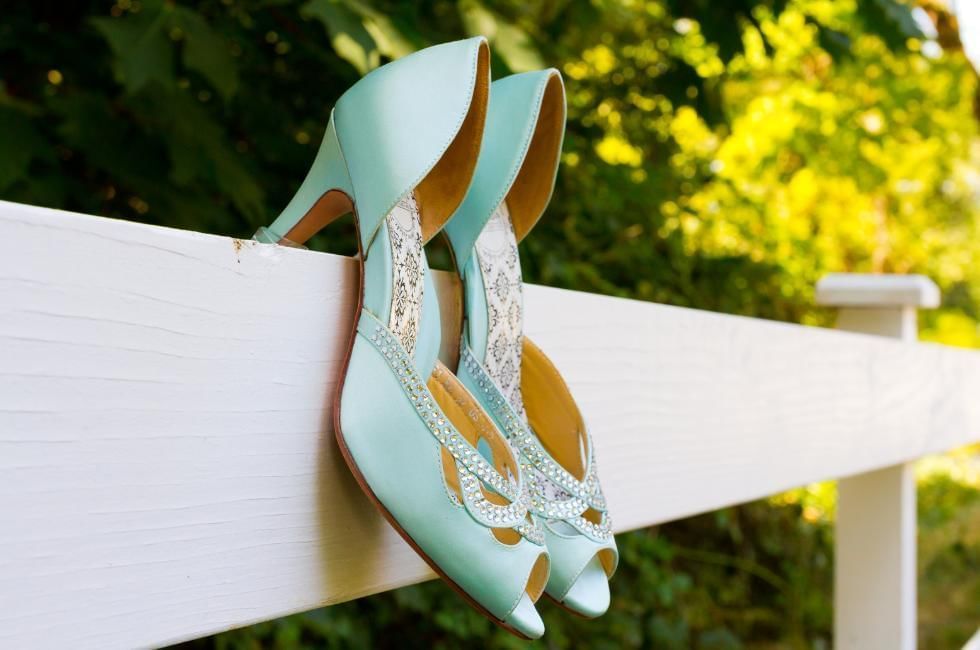blue brides shoes