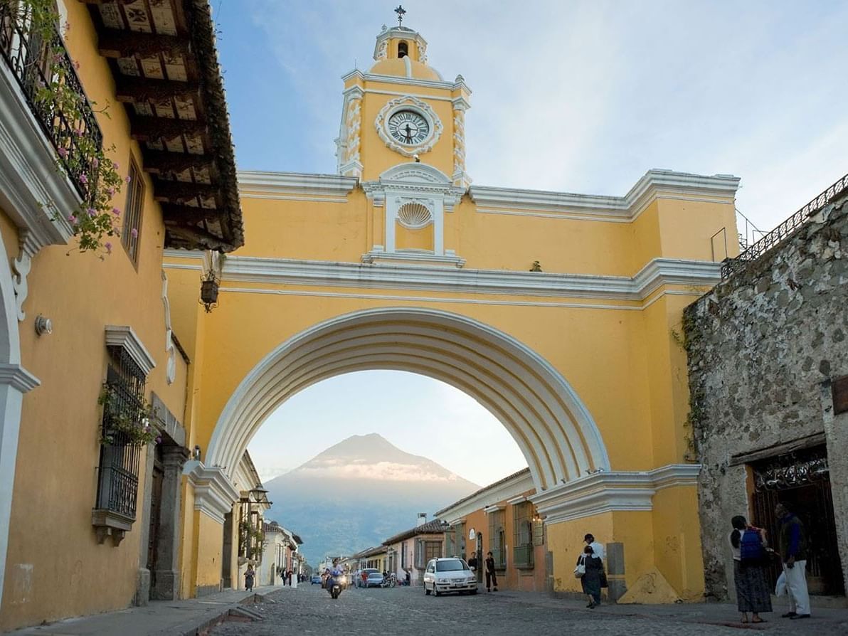 Exterior view of Arco de Santa Catalina near Porta Hotel Antigua