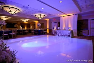 dance floor at wedding venue