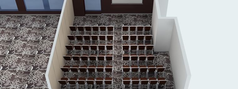 3D chair setup for event visualization at Novotel Melbourne