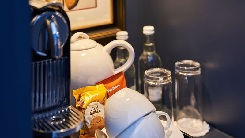 Coffee tray with amenities in Classic Room at The Capital Hotel London