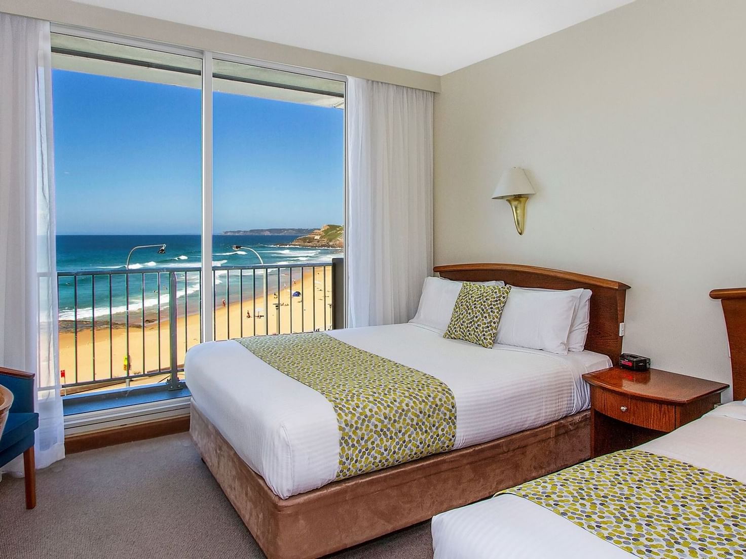 hotel room with ocean view at Noah’s on the beach