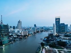 Chao Phraya River & city view near Chatrium Grand Bangkok