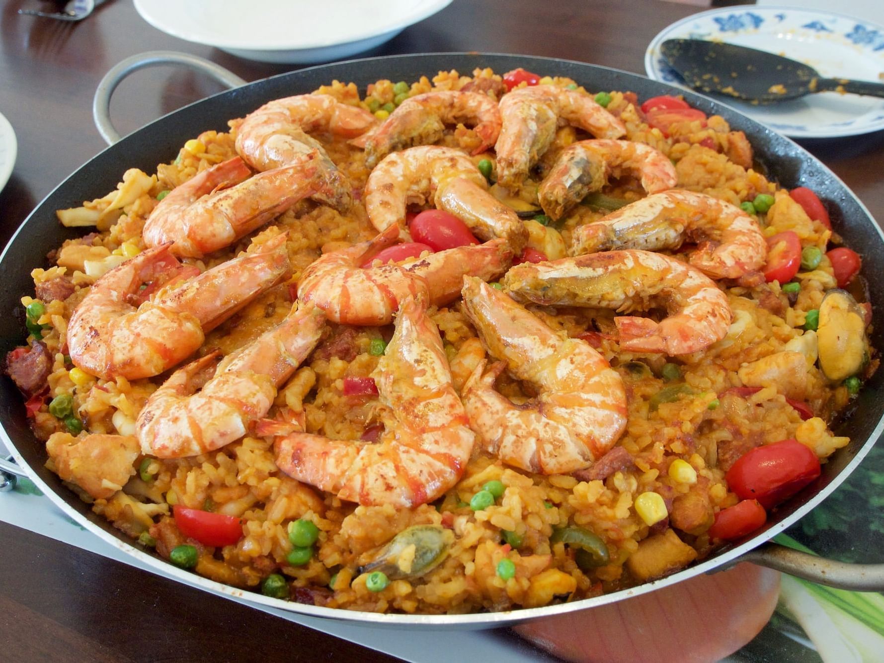 Shrimp fried rice dish served at Fiesta Americana Travelty