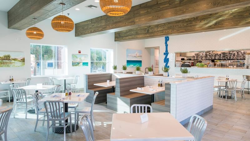 An Indoor Dining area at WaterColor Grill at the WaterColor Inn
