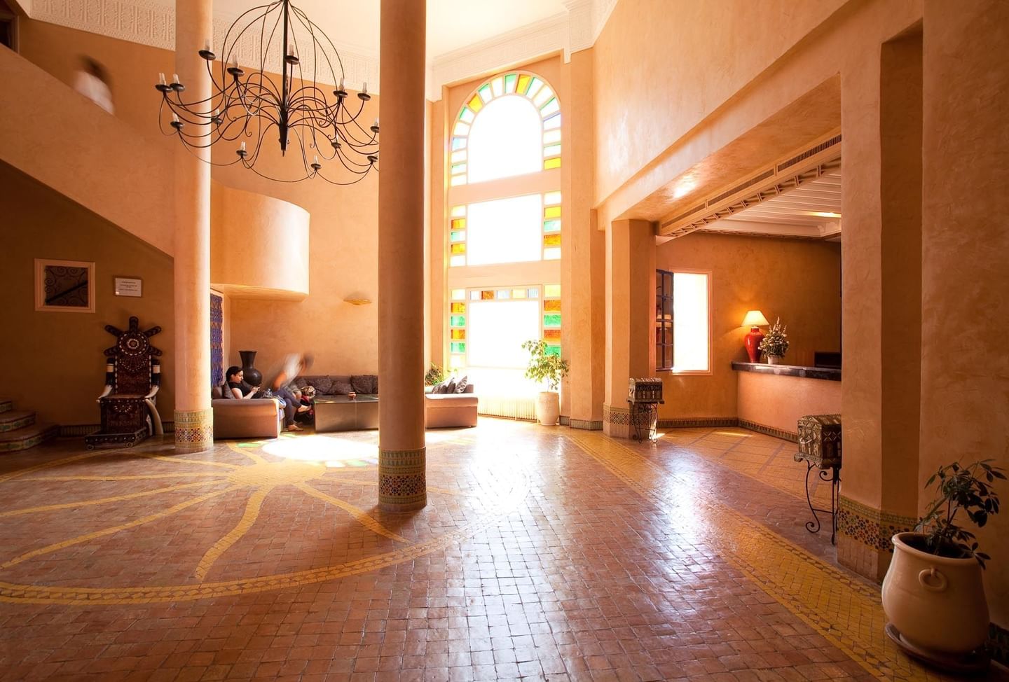 Lobby at Kenzi Azghor Hotel in Ouarzazate, Morocco