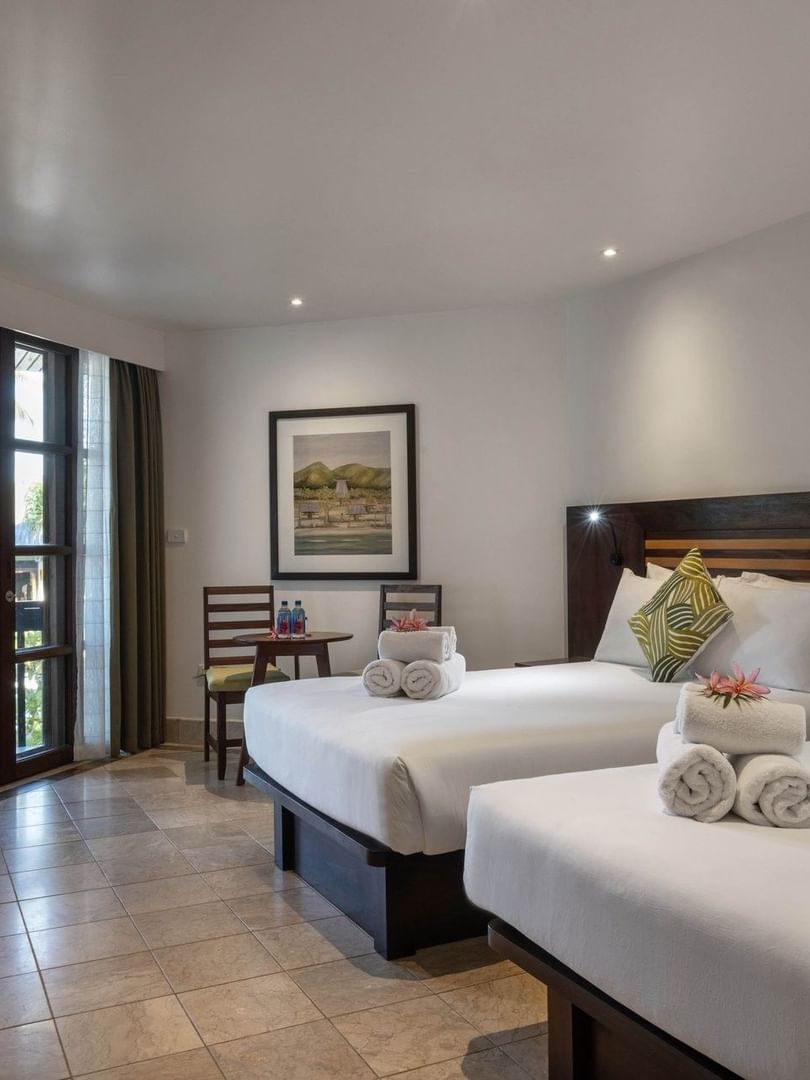 Deluxe Double Rooms Warwick Club at Warwick Fiji in Korolevu.