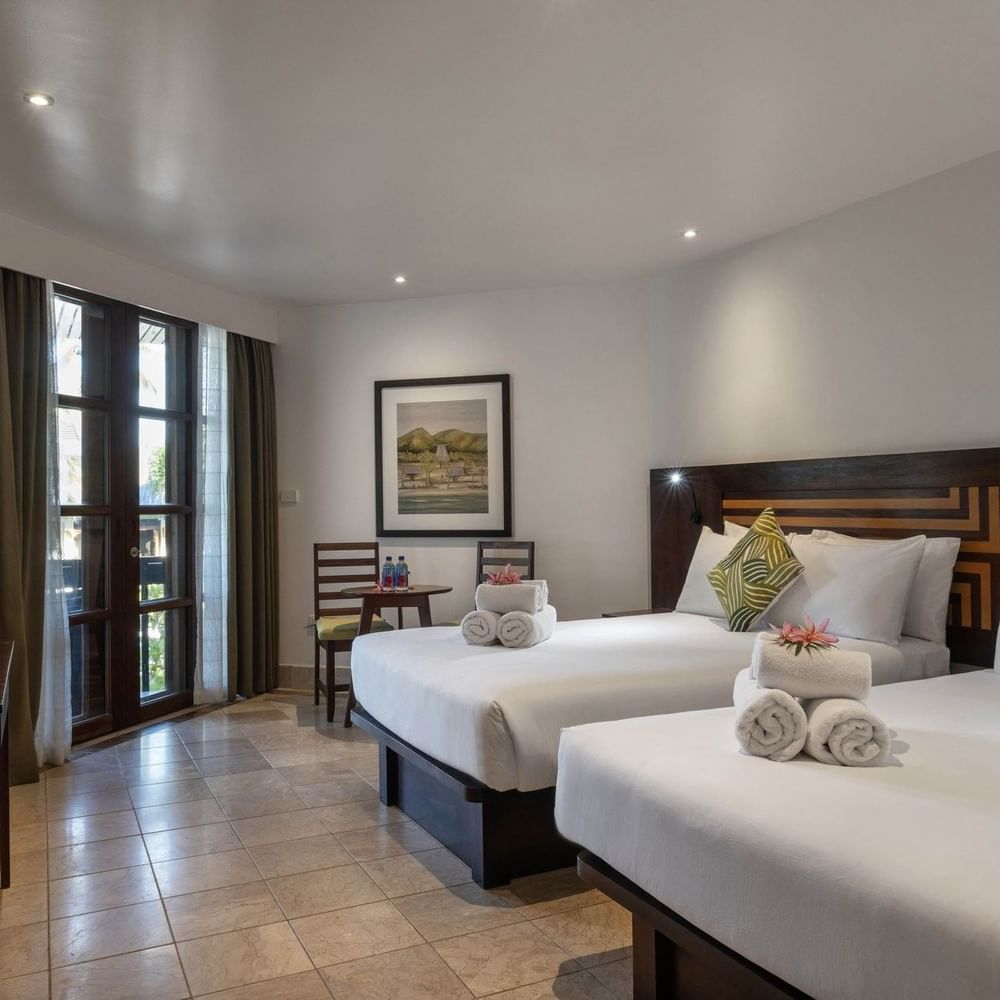 Deluxe Double Rooms Warwick Club at Warwick Fiji in Korolevu.