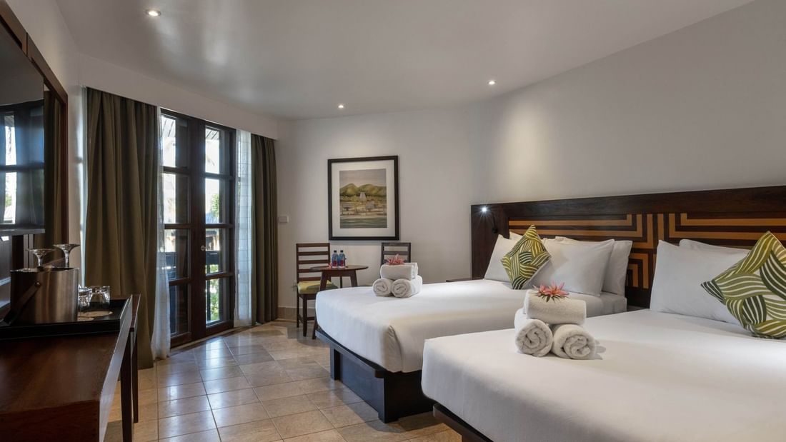 Deluxe Double Rooms Warwick Club at Warwick Fiji in Korolevu.
