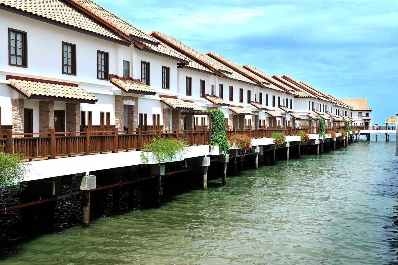 A beachfront paradise of Balinese-inspired water villas with pri