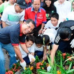 Outdoor Planting campaign near The Federal Kuala Lumpur
