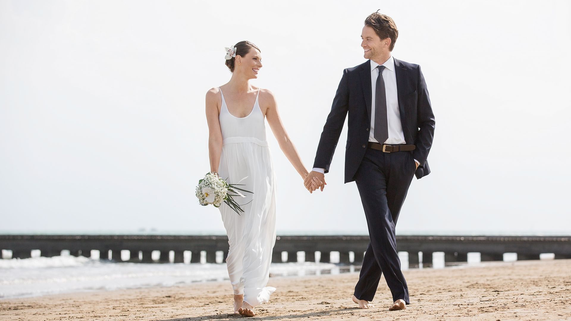 Falkensteiner Hotel Jesolo Wedding Bridal Couple On The Beach