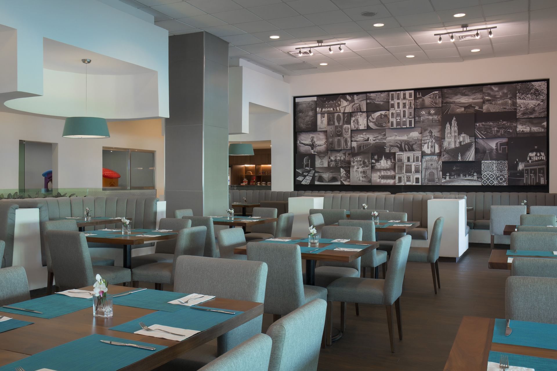 Disposición de asientos en el Restaurante El Poquito de Hoteles Gamma