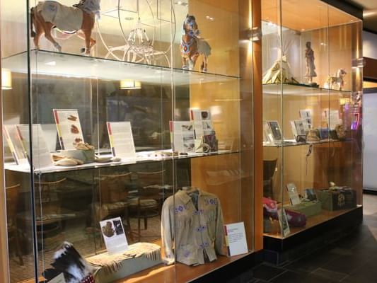 Cultural & historical display at Stoney Nakoda Resort & Casino