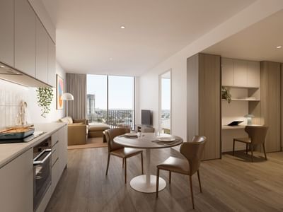 The Archive - 1 Bedroom Apartment + Study Render