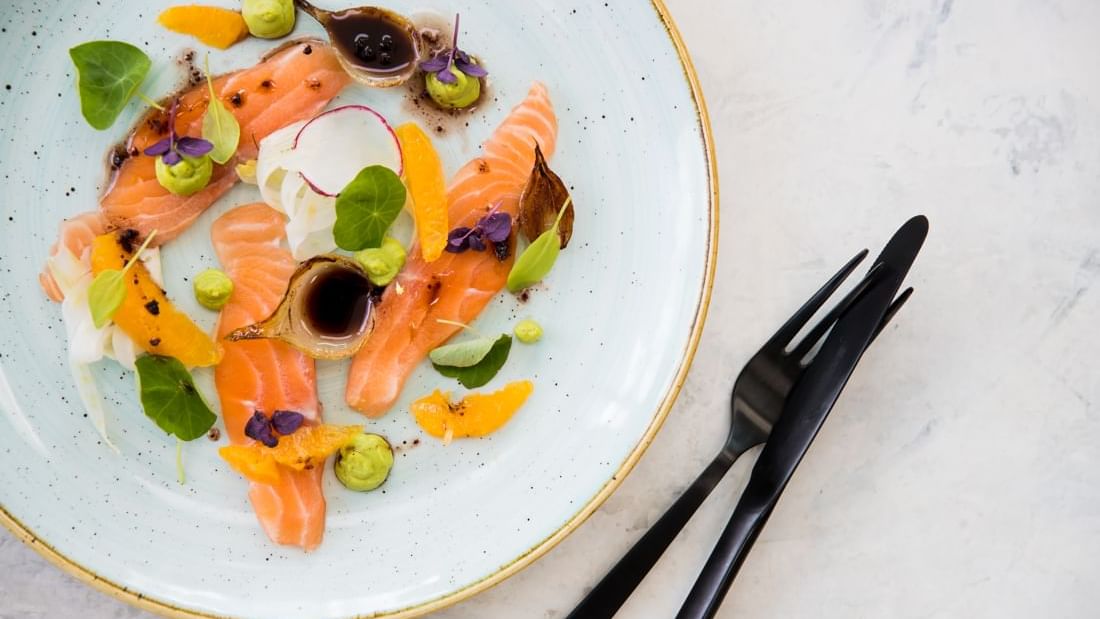 Food at Barretts Restaurant at Pullman Magenta Shores Resort
