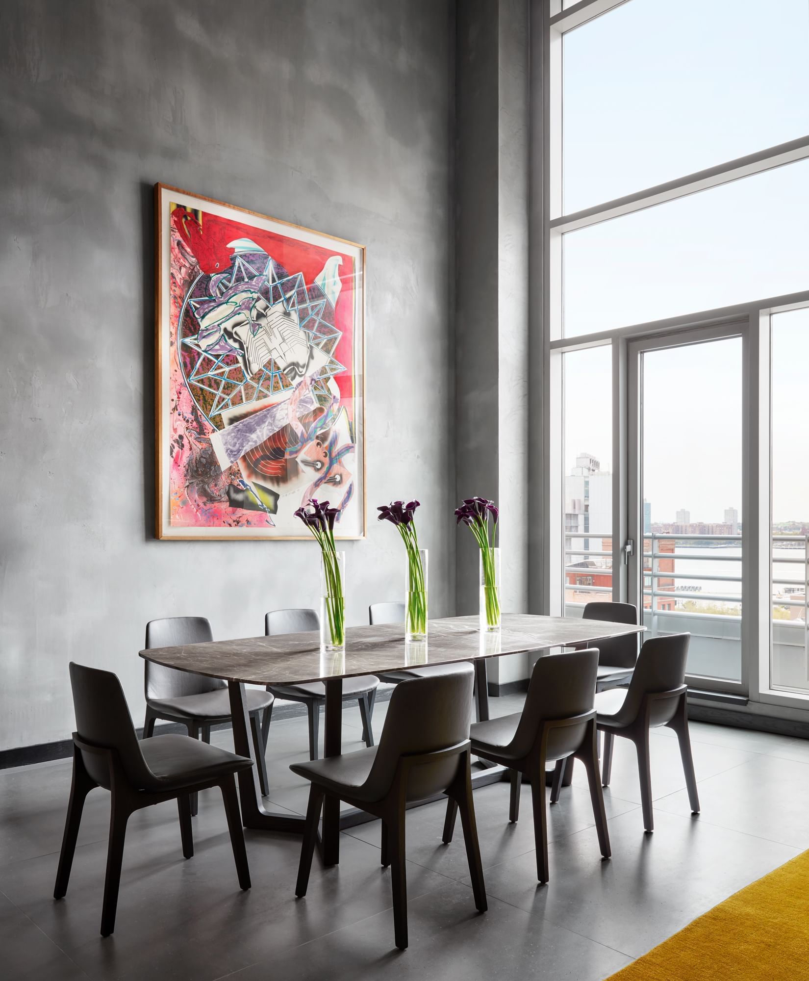 Dining area in Poliform Penthouse at Gansevoort Meatpacking NYC