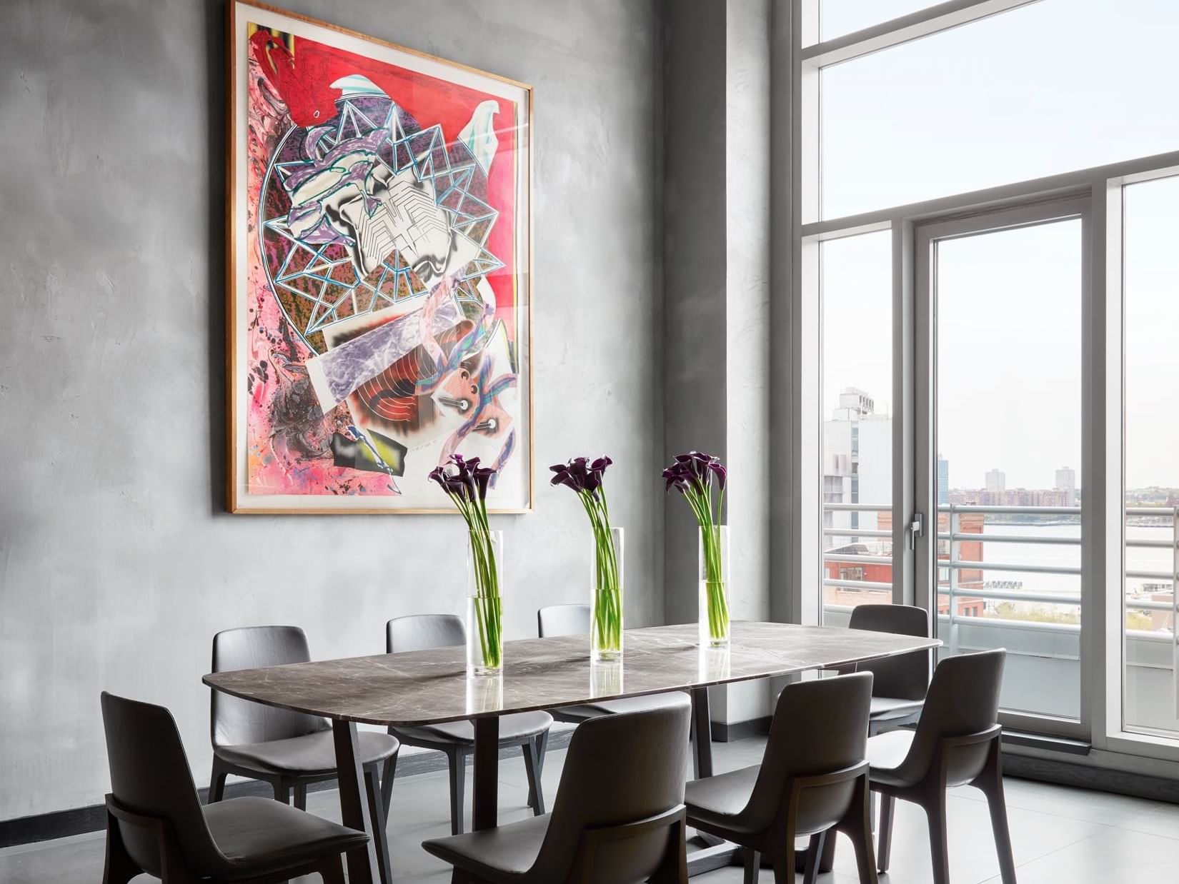 Dining area in Poliform Penthouse at Gansevoort Meatpacking NYC