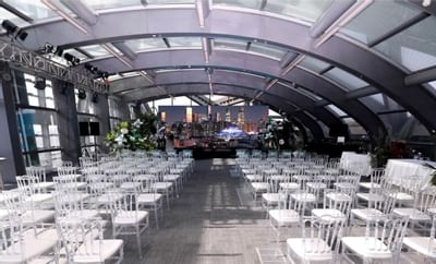 Interior of The Cocoon setup for event at Hotel Eclat Beijing