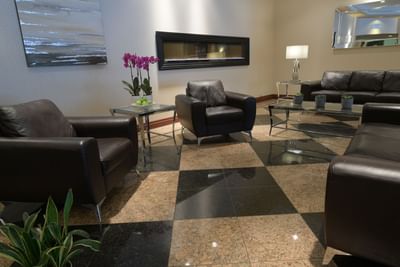 Seating in lobby.