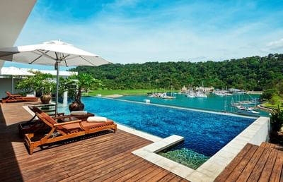 Royal Imperial Suite private infinity pool at Danna Langkawi