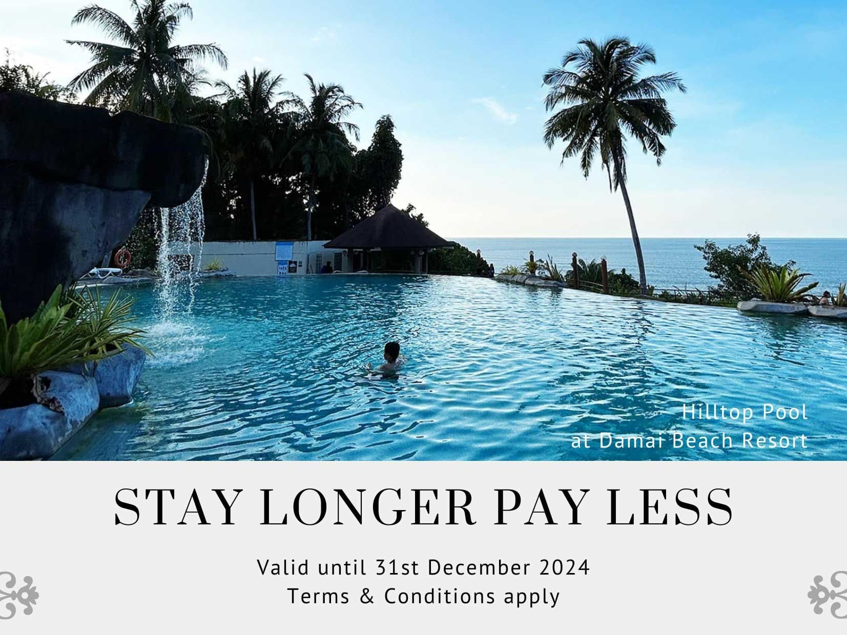 Stay Longer Pay Less poster used at Hemisphere Corporation