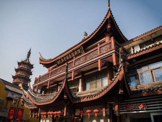 Exterior view of the Chong An Temple near Grand Park Wuxi