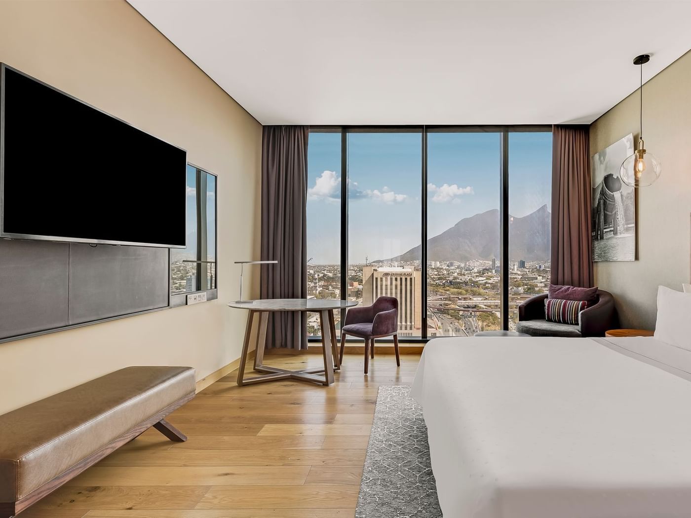 Master Suite with city view at Fiesta Americana